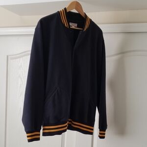 Wallace And Barnes Navy and Gold Bomber Jacket